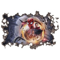 Vinilos agujero 3d spider man no way home